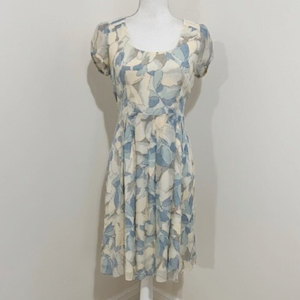 Anthropologie Moulinette Soeurs Montserrat Dress Silk Blend Muted Floral Size 2